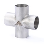 ASME Stainless Steel Butt-Welding Four-Way Equal Pipe Fitting Chamfering Cross