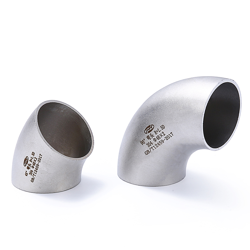 304 Butt Welded Stainless Steel Pipe Fitting 90 Degree Elbow