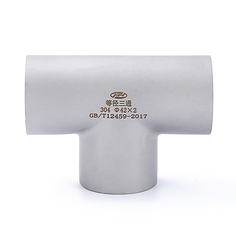 ASME B16.5  S31803 Stainless Steel Butt Welded Chamfering Equal Tee